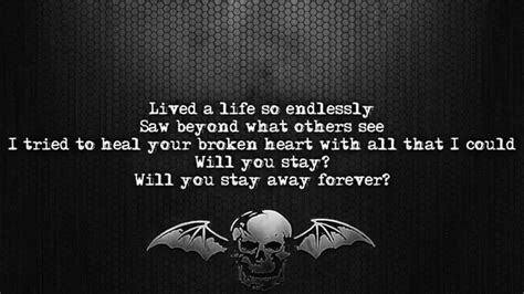 lyrics to so far away avenged sevenfold